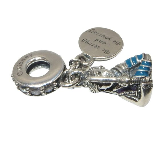 Pandora Mulan Be Strong & Be Yourself CZ& SS .925 Charm 798637C01 - Picture 6 of 8